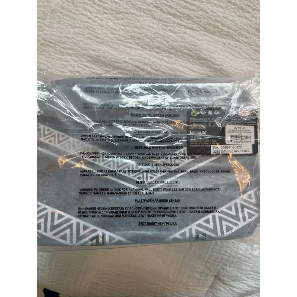 Marvel Black Panther Wakanda Forever Cross Body Bag NEW